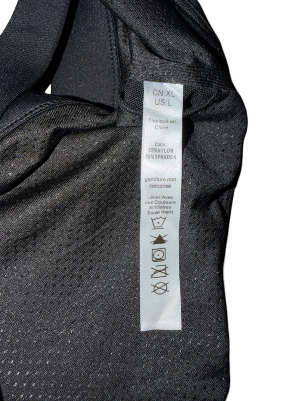 Cordaw Black Front-Zip Crossback Performance Sports Bra - Picture 3 of 3